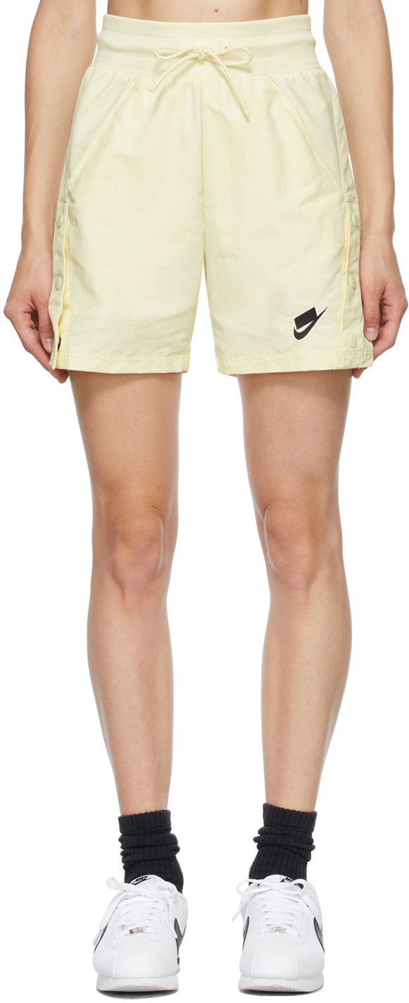 Nike Beige High-Rise NSW Shorts
