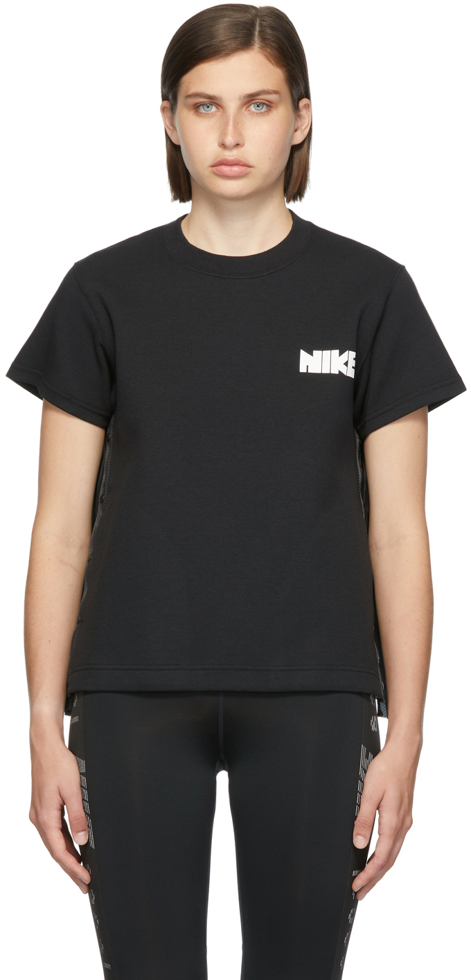 Nike Black Sacai Edition Fleece T-Shirt