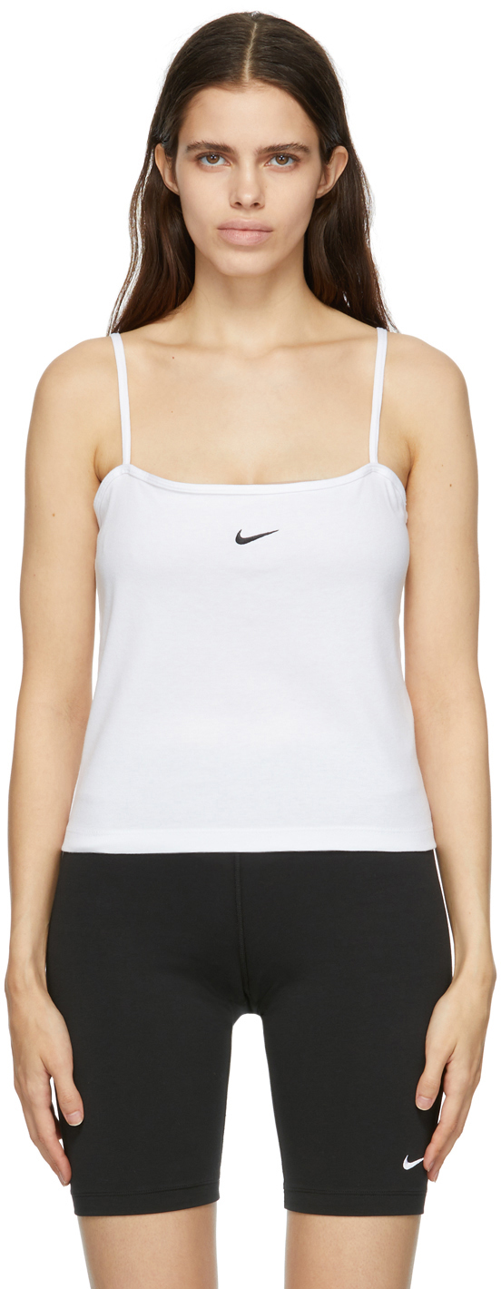 Nike White Sportswear Essentials Tank Top