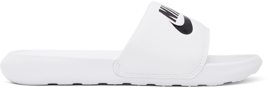 Nike White Slide Victori One Sandals