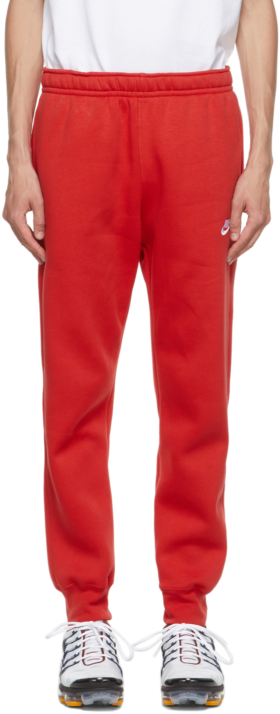 Red Sportswear Club Lounge Pants by Nike on Sale