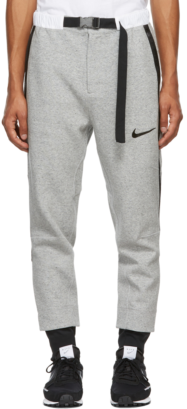 Nike Grey Sacai Edition Jersey Lounge Pants