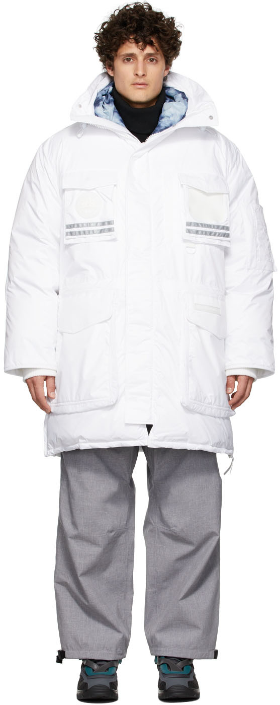 Canada Goose White Northern Lights Down Snow Mantra Parka