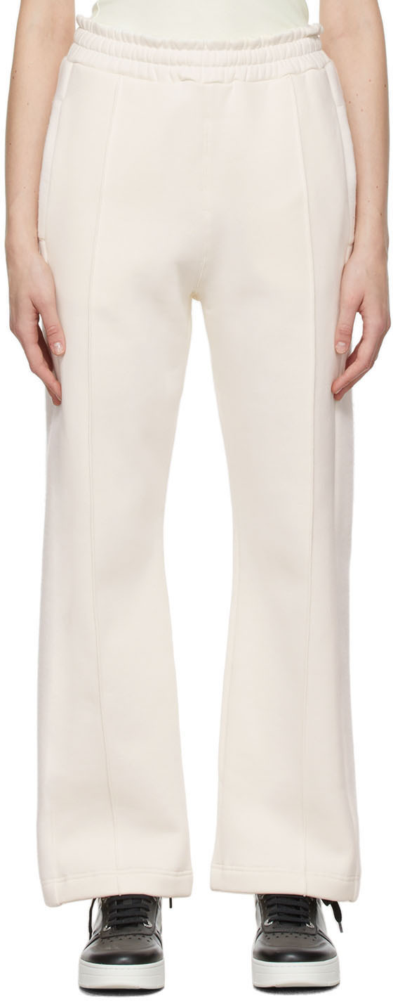 VAARA: White Pin Tuck Lounge Pants | SSENSE Canada