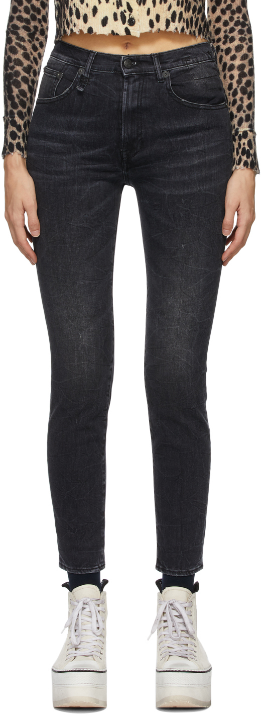 r13 black skinny jeans