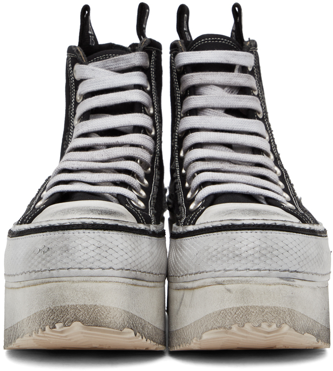 COURTNEY PLATFORM HIGH TOP SNEAKER - BLACK