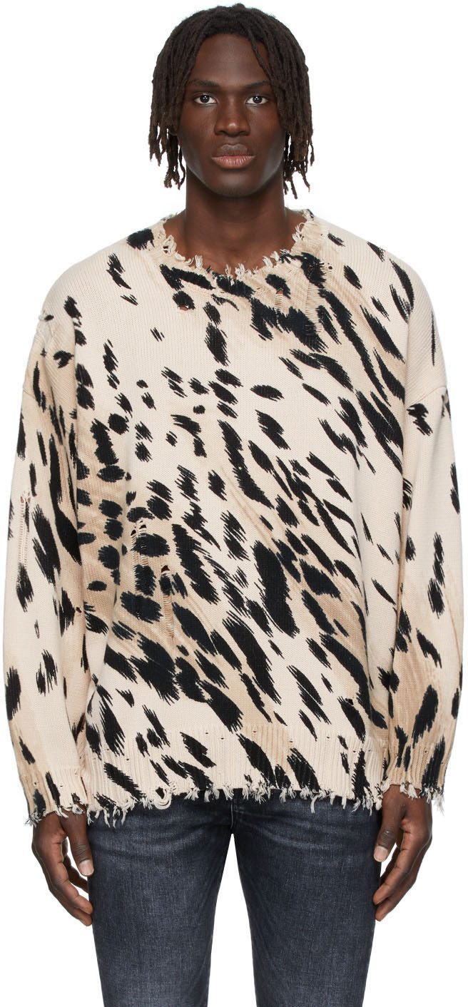 r13 cheetah oversized sweater Cheap Sale OFF 66