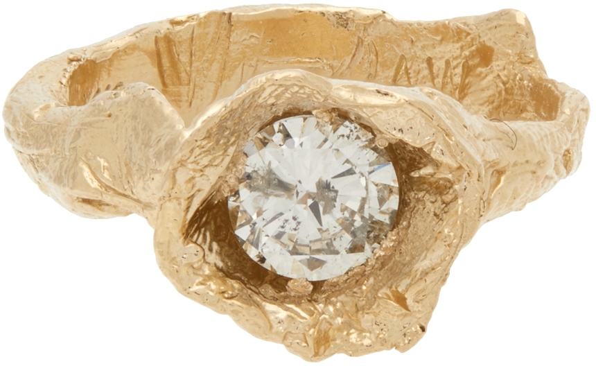 Alice Waese Gold White Diamond Hydra Ring