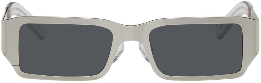 A BETTER FEELING Silver Pollux Polished Steel Sunglasses