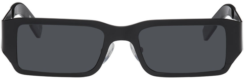 A BETTER FEELING Black Pollux Polished Steel Sunglasses