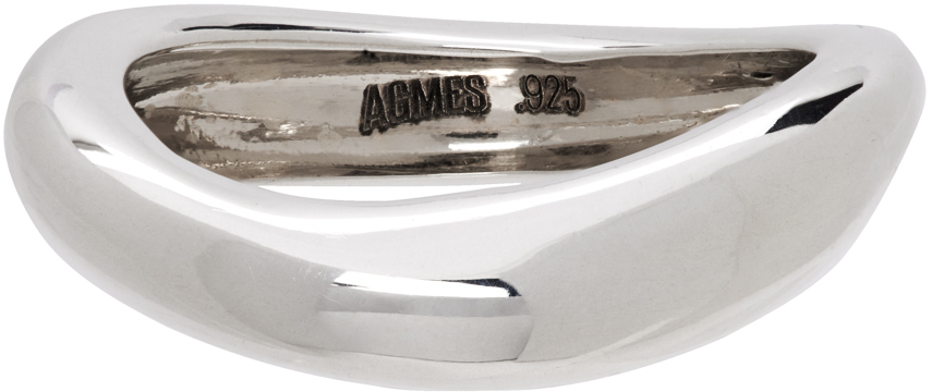 AGMES Silver Large Astrid Ring