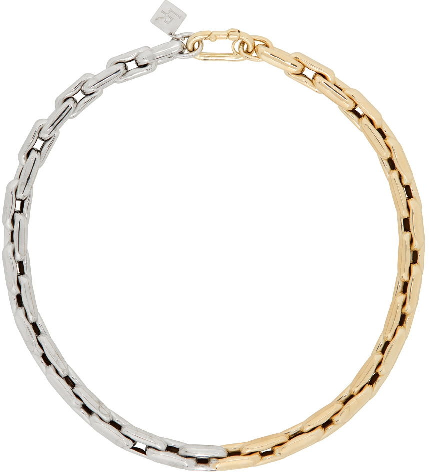 Lauren Rubinski Gold White Gold Small LR3 Necklace