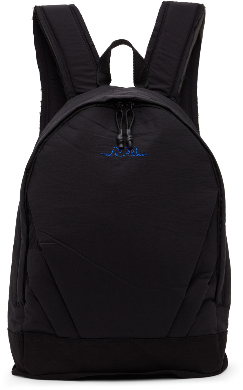 ADER error Black Nylon Logo Backpack