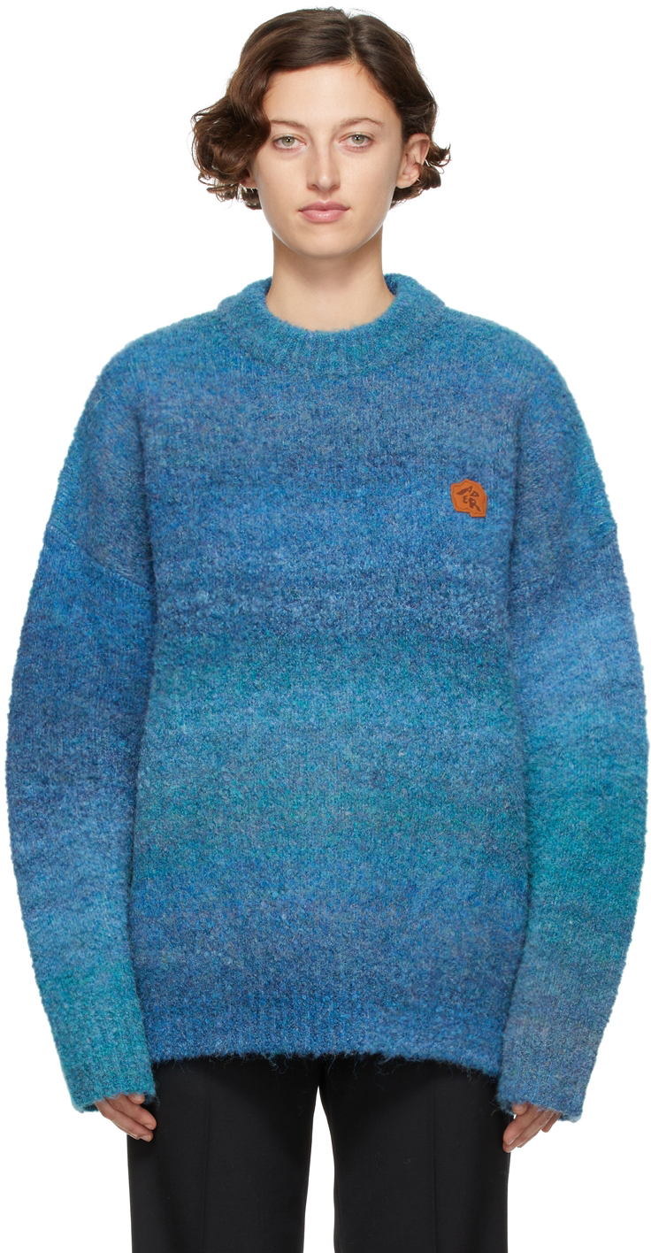 Gradient Signature Crewneck Sweater In Multi