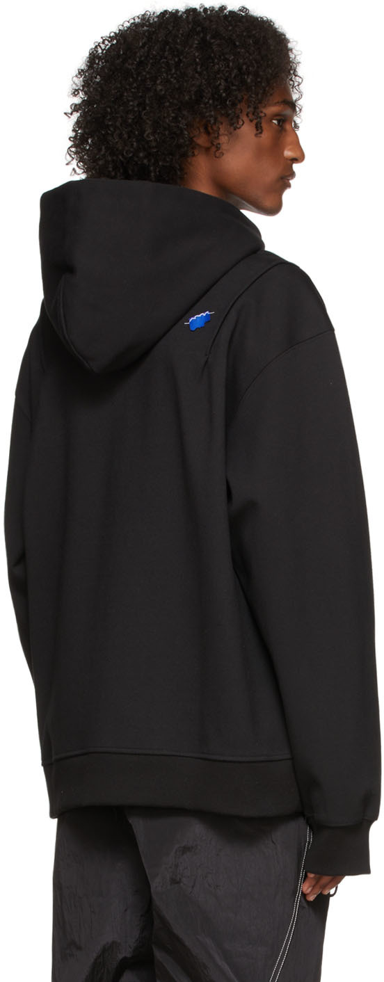 ADER error Black Portrait Logo Zip-Up | Smart Closet