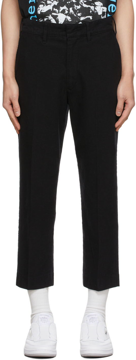 F-LAGSTUF-F: Black Loose St Trousers | SSENSE Canada