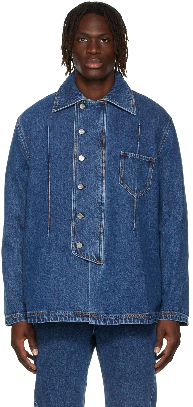 Namacheko Blue Manni Denim Shirt | Smart Closet