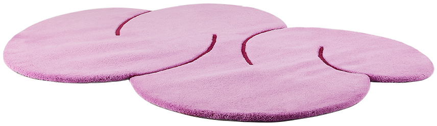 Okej Ssense Exclusive Pink Squiggle Rug In Orchid