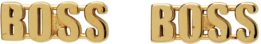 Established Gold Boss Stud Earrings