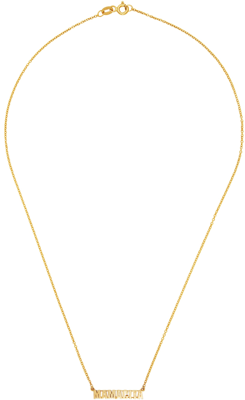 Established Gold Word Necklace