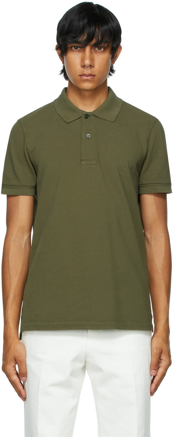 TOM FORD Green Piqué Tennis Polo | Smart Closet