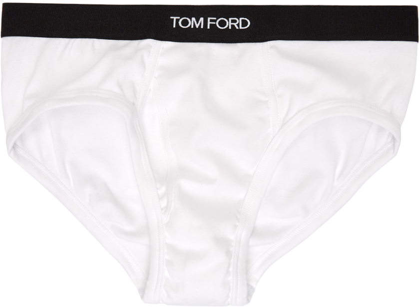 TOM FORD Two-Pack White Cotton Briefs