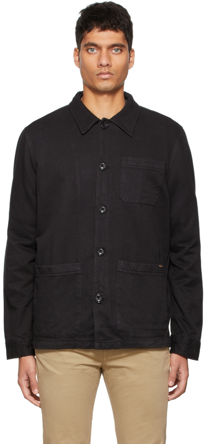 mens black worker jacket
