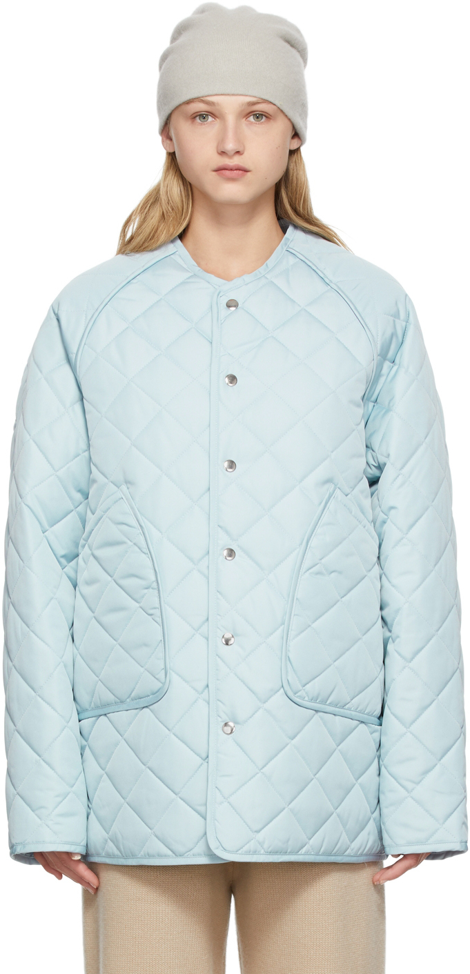 Trunk Project 蓝色绗缝夹克 SSENSE