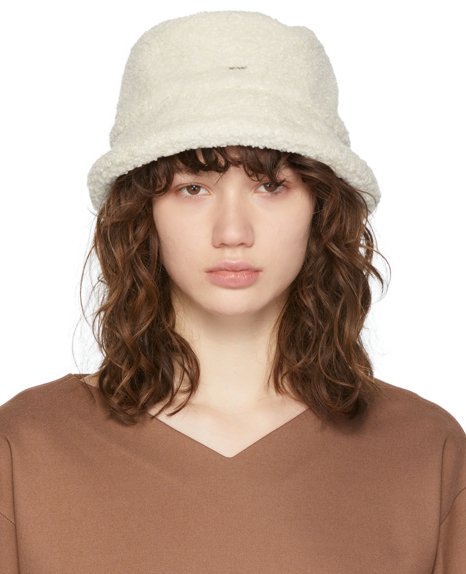 Off-White Fleece Bucket Hat