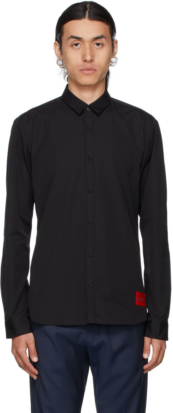 Black Ero3-W Shirt by Hugo on Sale