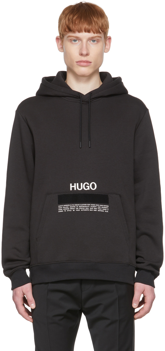 hugo black hoodie