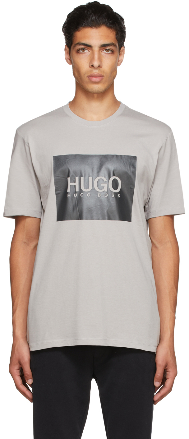 Hugo Logo Box Print T-Shirt