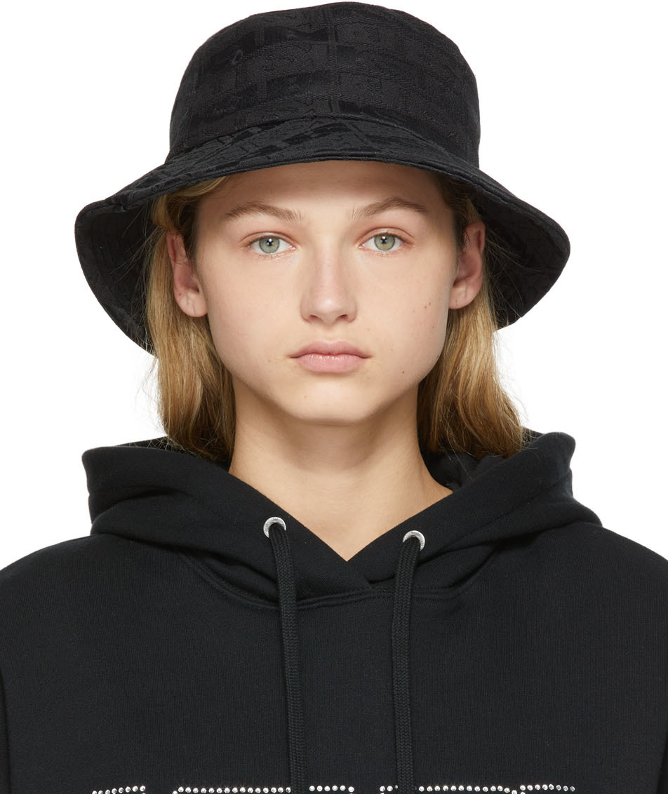 Black Inkognito Bucket Hat by Ksubi on Sale