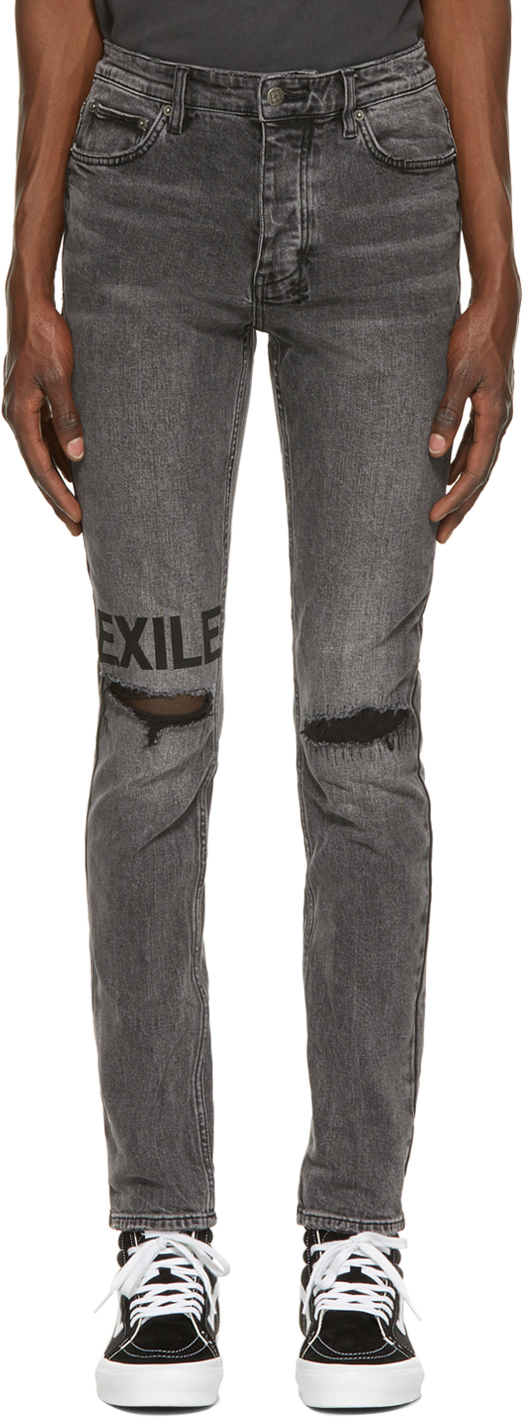 Ksubi Grey 'Exile' Trashed Chitch Jeans