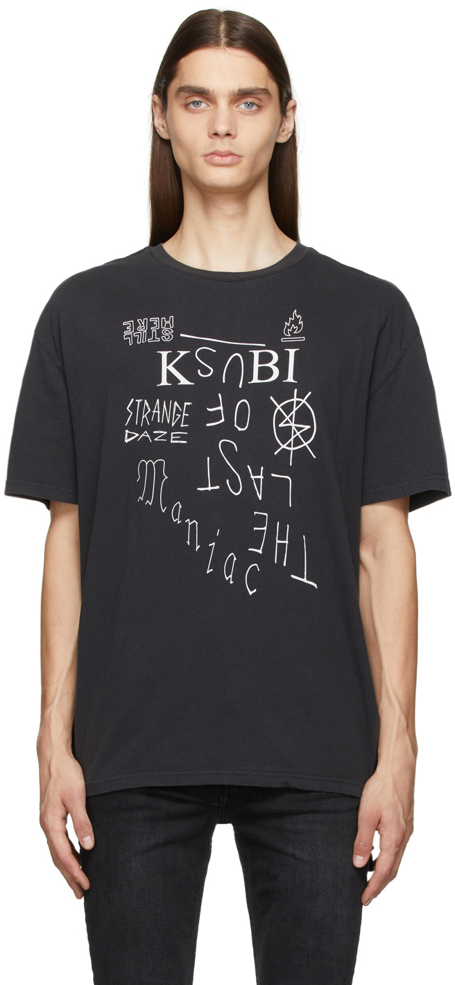 Ksubi Black Last Maniac Biggie T-Shirt