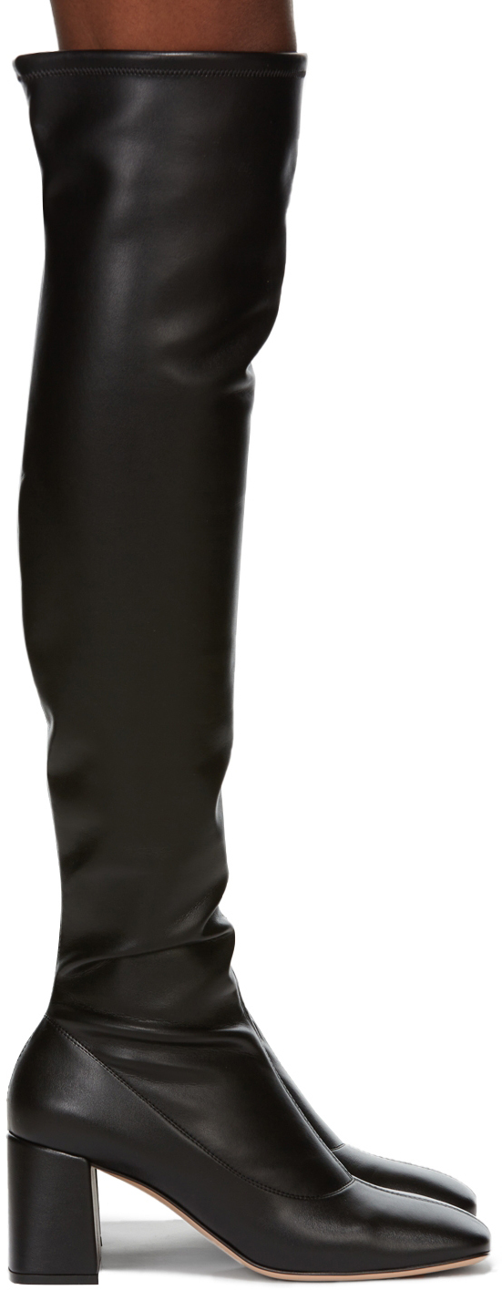 Black Lyon Over-The-Knee Boots by Gianvito Rossi on Sale