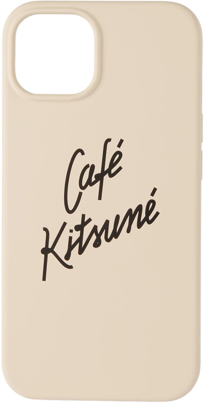 Beige Native Union Edition 'Café Kitsuné' iPhone 13 Case