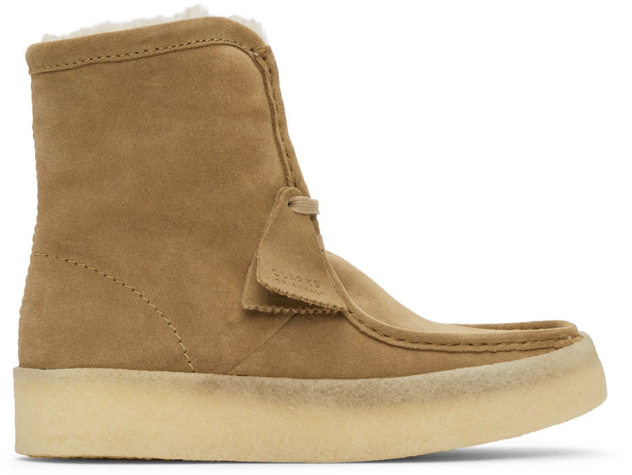Clarks Originals 驼色 Wallabee Cup 中筒靴 - 26163412