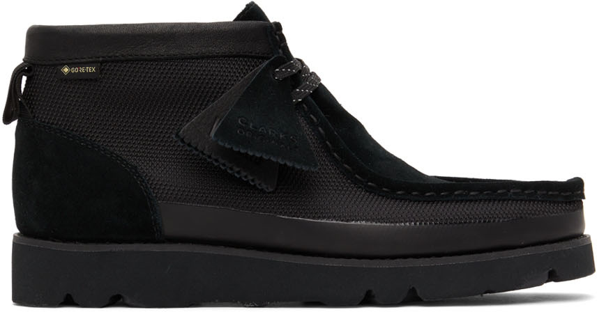 Clarks Originals: Black Wallabee 2.0 GTX Boots | SSENSE Canada