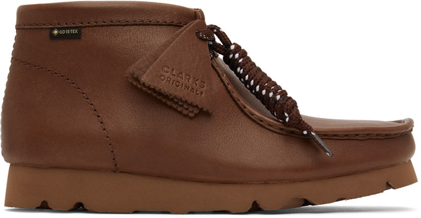 Clarks Originals: Brown Wallabee Gore-Tex Boots | SSENSE Canada