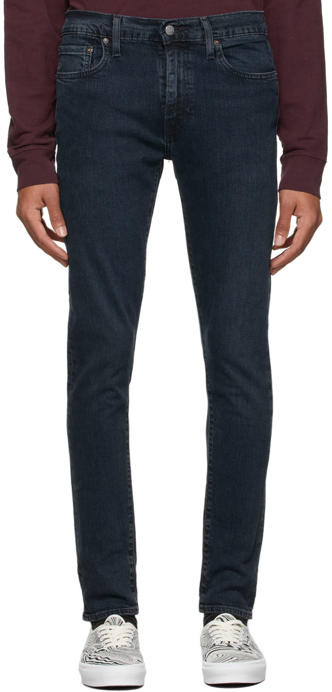 Levi's: Navy 512 Slim Taper Jeans | SSENSE