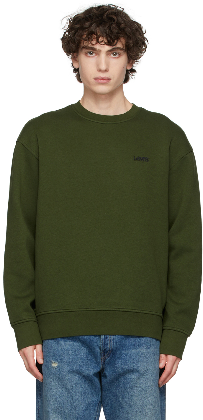 Levi's Green Fleece Crewneck Sweatshirt | Smart Closet