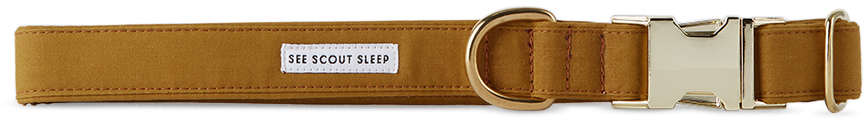See Scout Sleep Yellow The Scot Extra Large Standard Dog Collar In Mustard