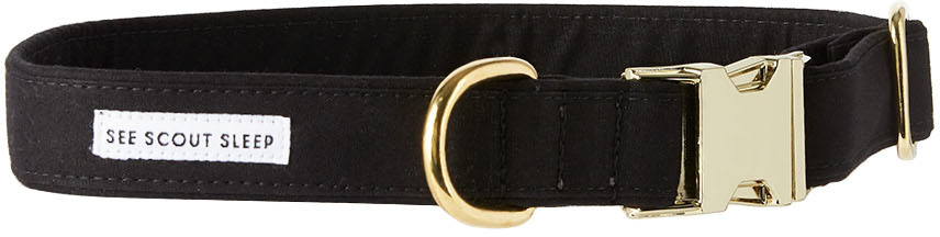 See Scout Sleep Black 'the Scot' Large Standard Collar In Black