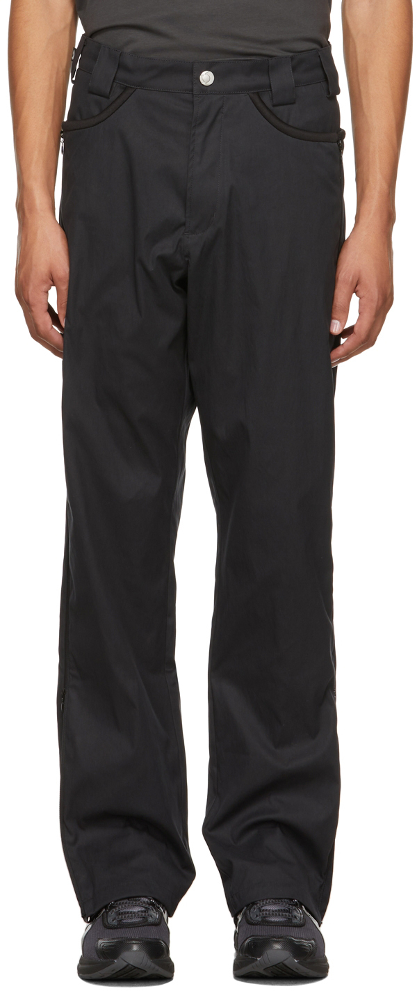 AFFXWRKS: Black Adaptive Trousers | SSENSE Canada