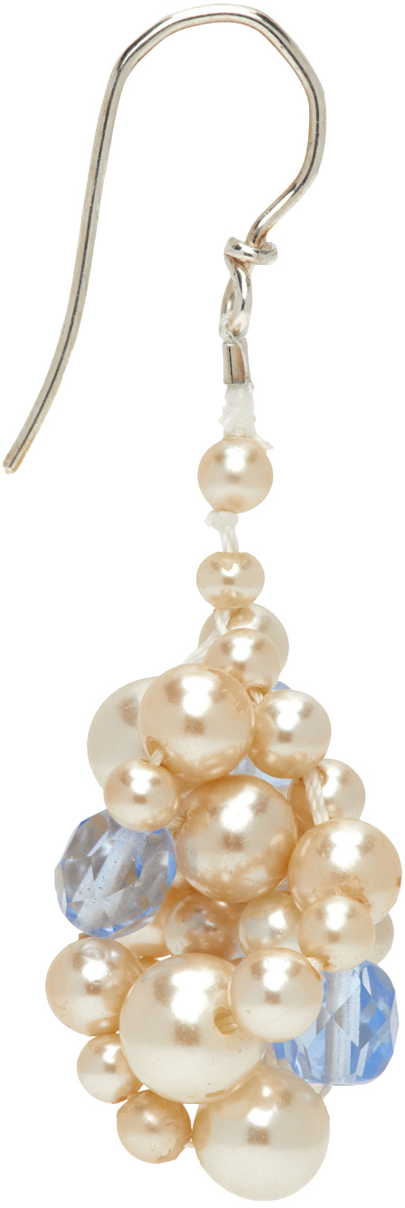 Off-White Pearl Entwined Fancy Single Earring