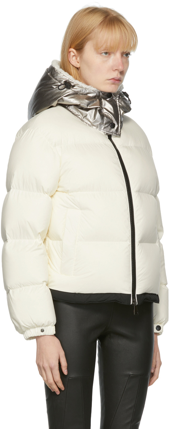 Moncler Off-White Down Bufonie Puffer Jacket | Smart Closet