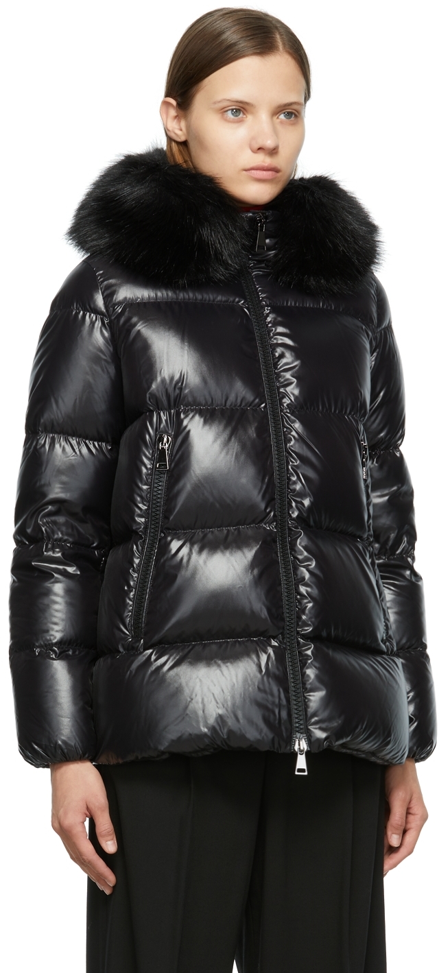 Moncler Black Down Laiche Jacket | Smart Closet
