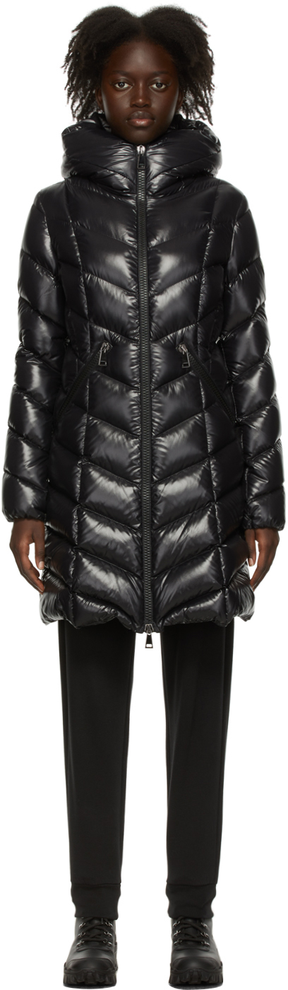 black shiny moncler gilet