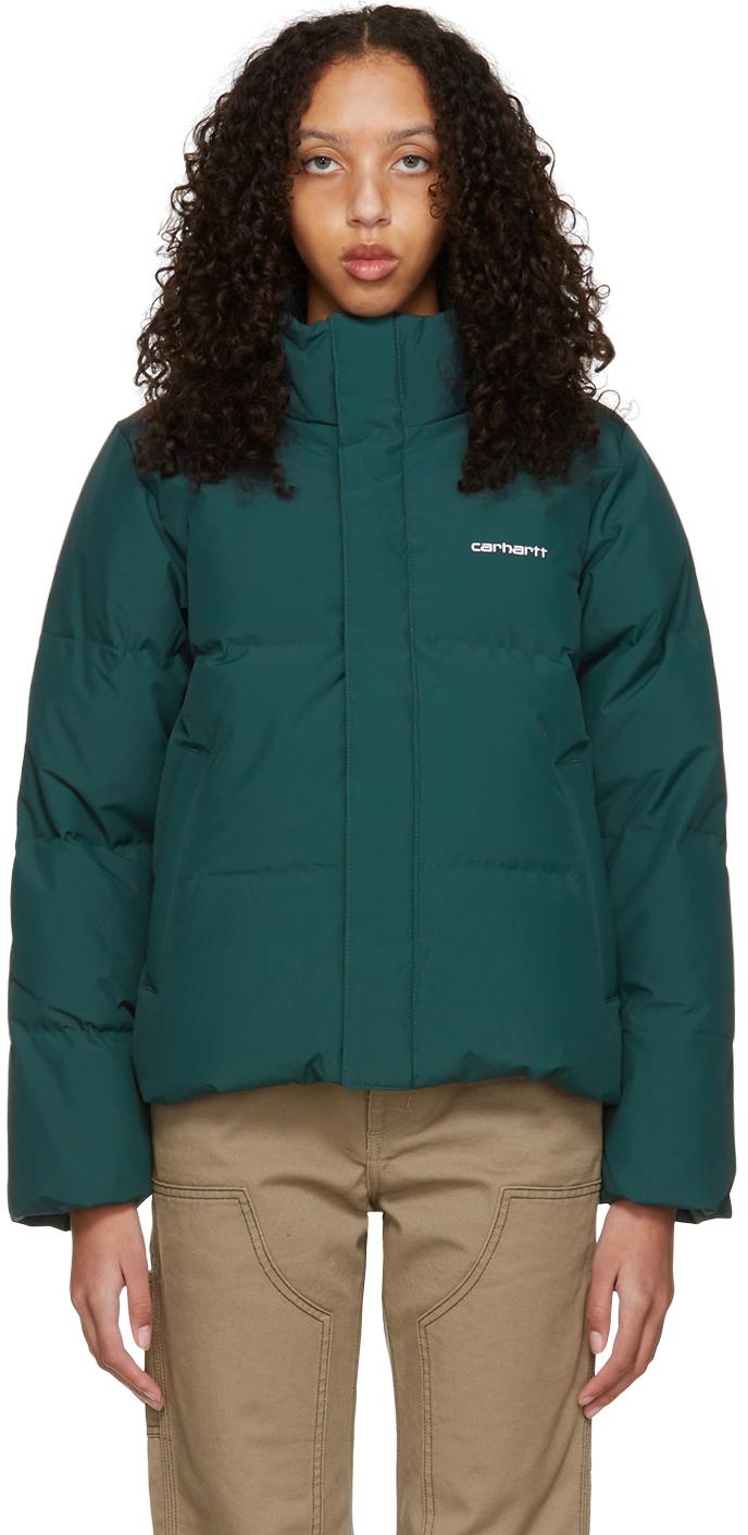 carhartt green puffer jacket